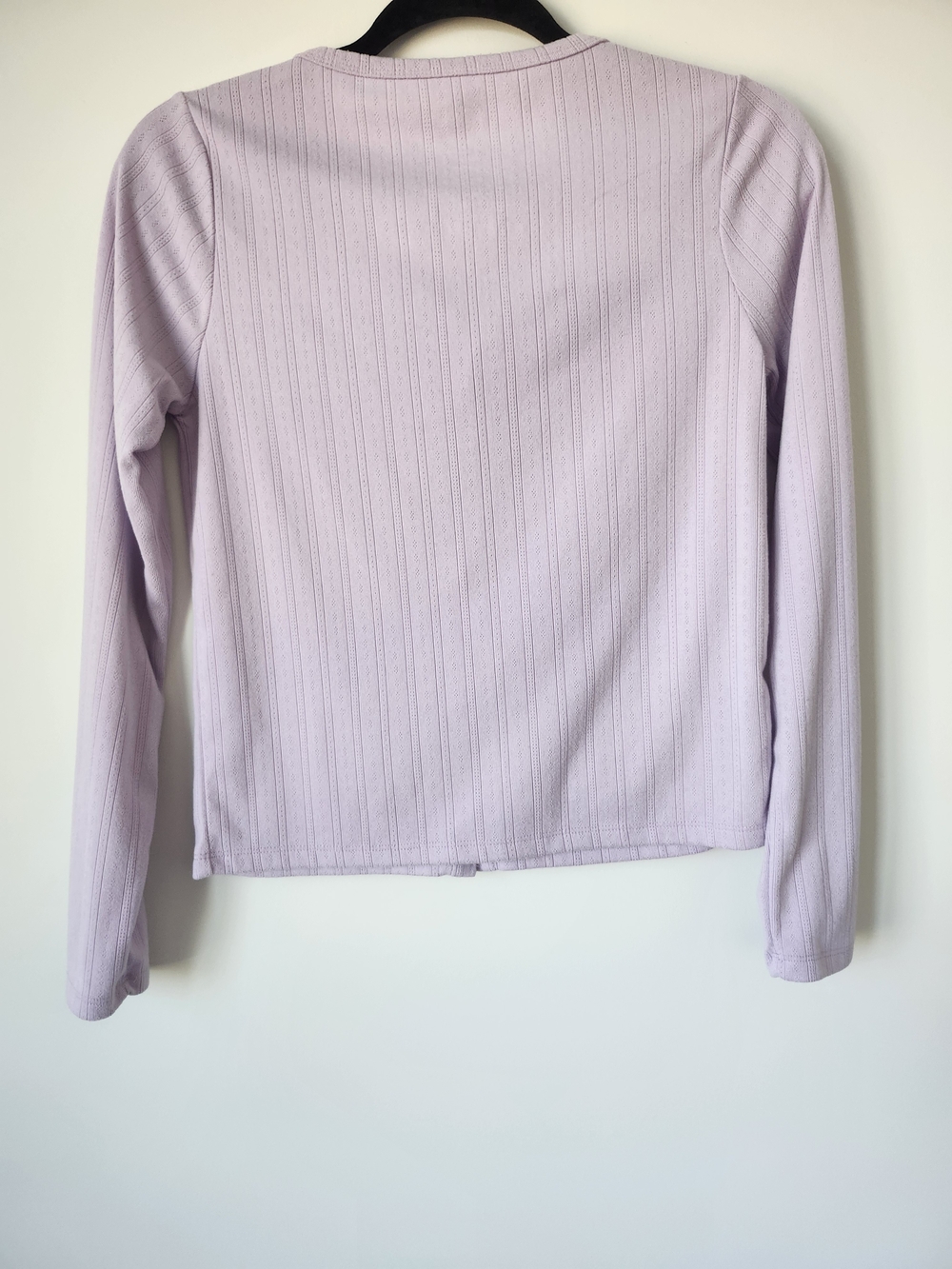 Hello Kitty Lavender Ribbed Button-Up Cardigan - Picture 3 of 9